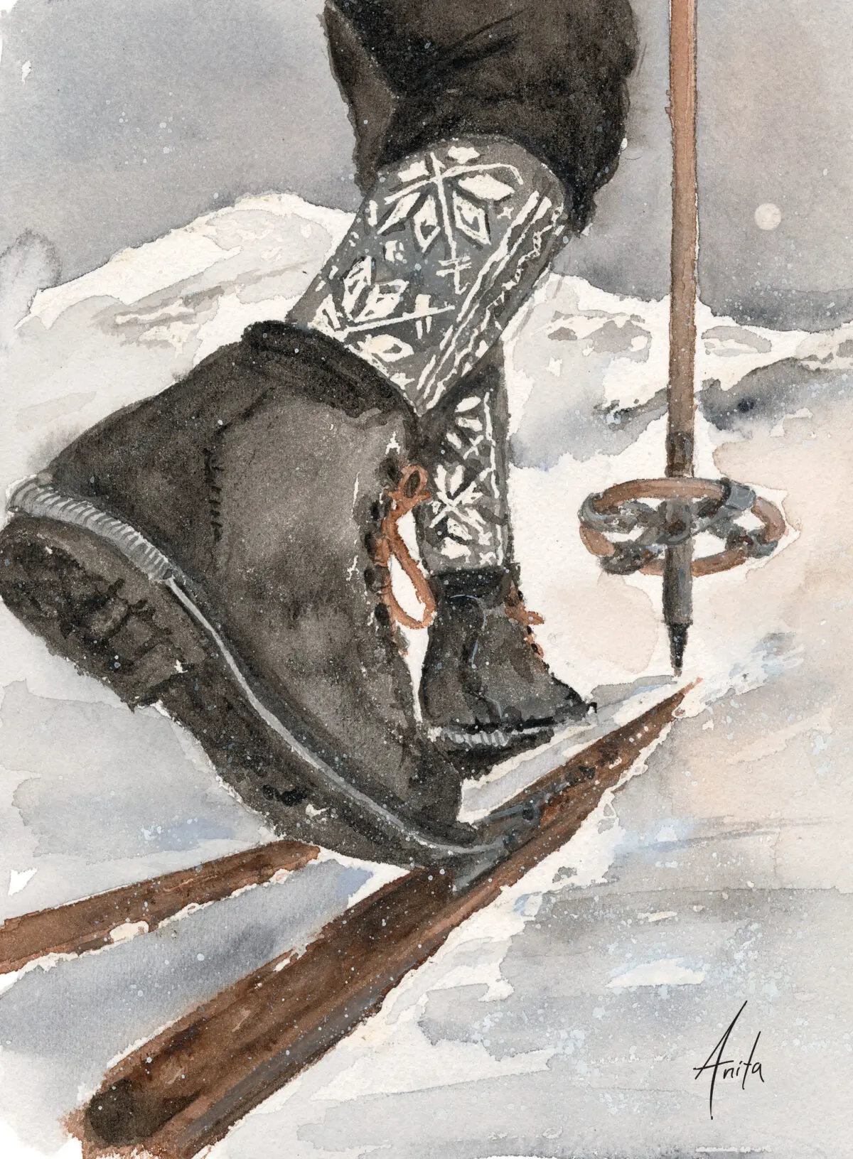 På ski