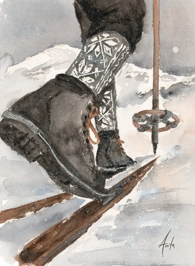 På ski