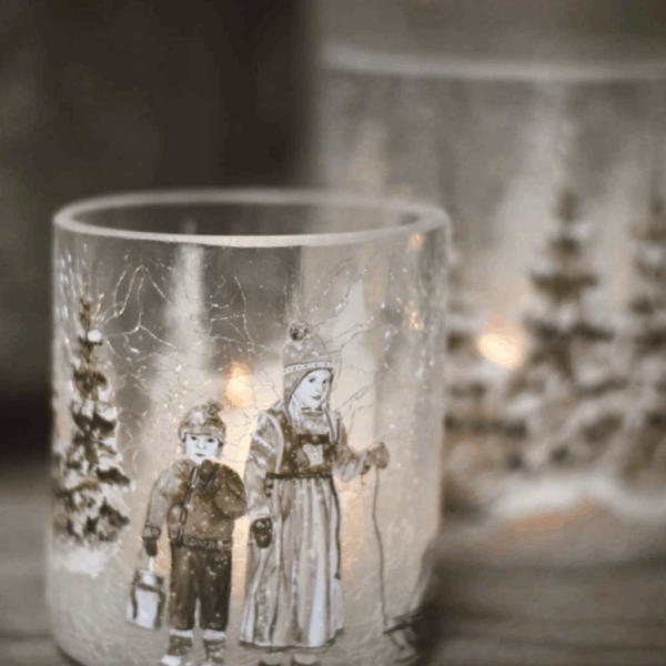 Lysglass "Barnas jul"