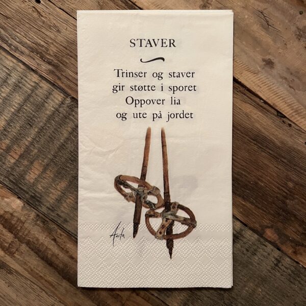 Servietter "Skistaver"